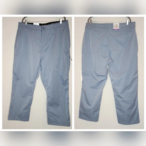 NWT Hurley 40×29 Blue Tech Pants 4 pockets. - Picture 1 of 15